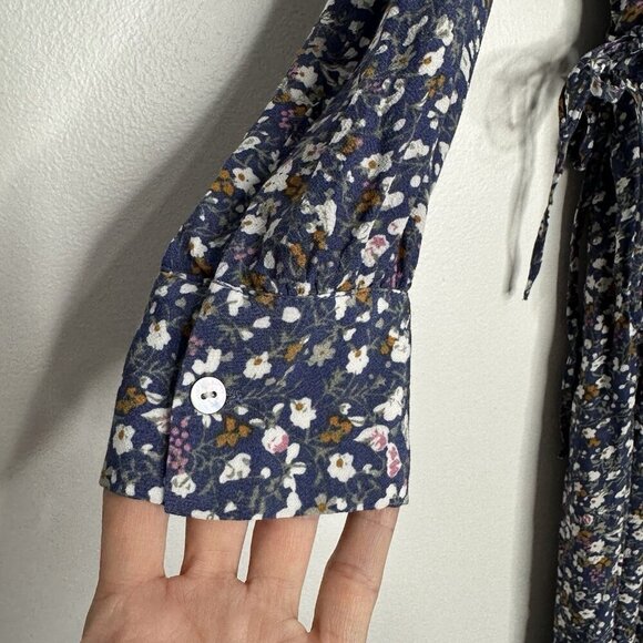 Rails Midi Tiered Dress Maple Blue Ditsy Floral Medium - Picture 9 of 13